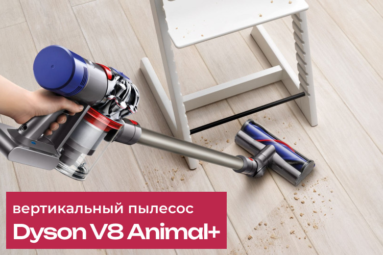 Обзор вертикального пылесоса Dyson V8 Animal+